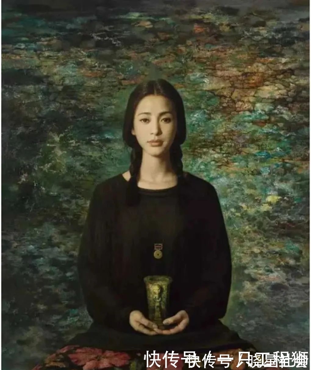 创作@以少女为素材创作的绘画作品,给人一种非常心动的感觉