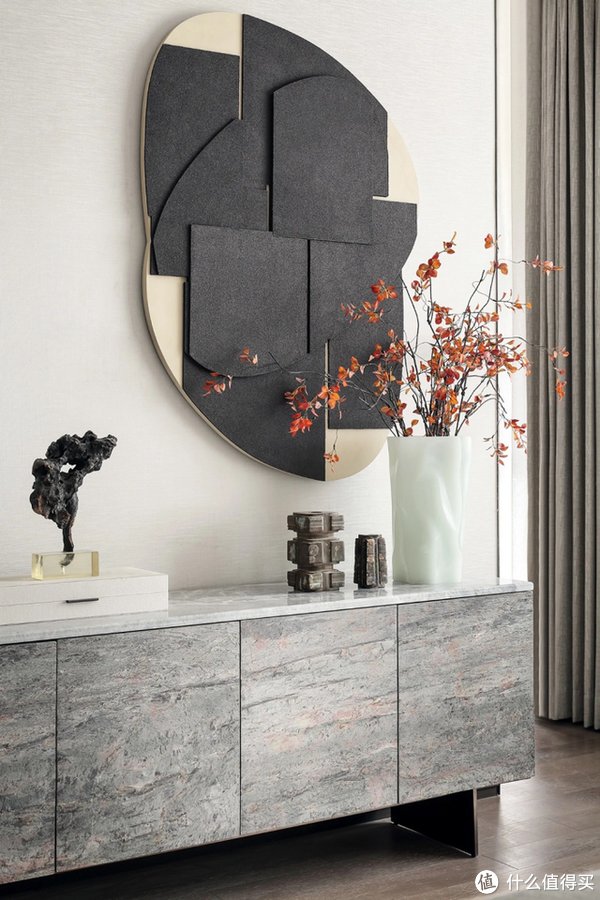 中式|河南小夫妻的318㎡别墅火了，入户诗意新中式，藏不住的高级感