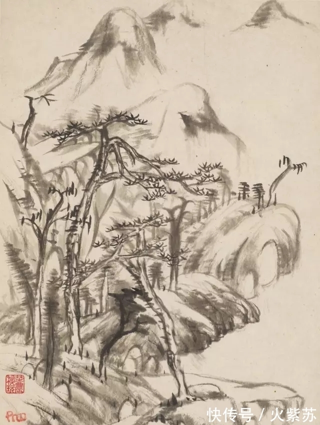 密杂$固本求简｜八大山人山水画