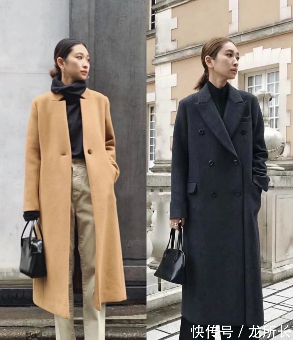 阔腿裤 女人哪怕没有减肥压力,大衣下面也别总配阔腿裤,这样搭更显瘦