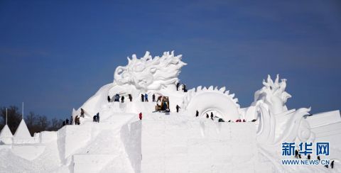  雪博会|太阳岛“雪博会”“神龙”出“雪”