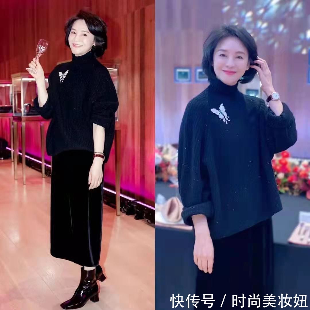 褶皱裙|“毛衣+半身裙”怎么穿更显气质?4个万能穿搭公式,高级又时髦