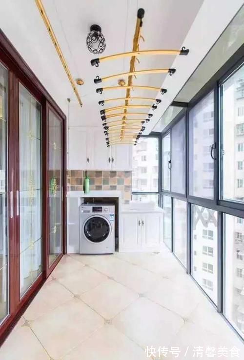 书房|你家阳台只用来晾衣服这样改造,你的家能够大一倍