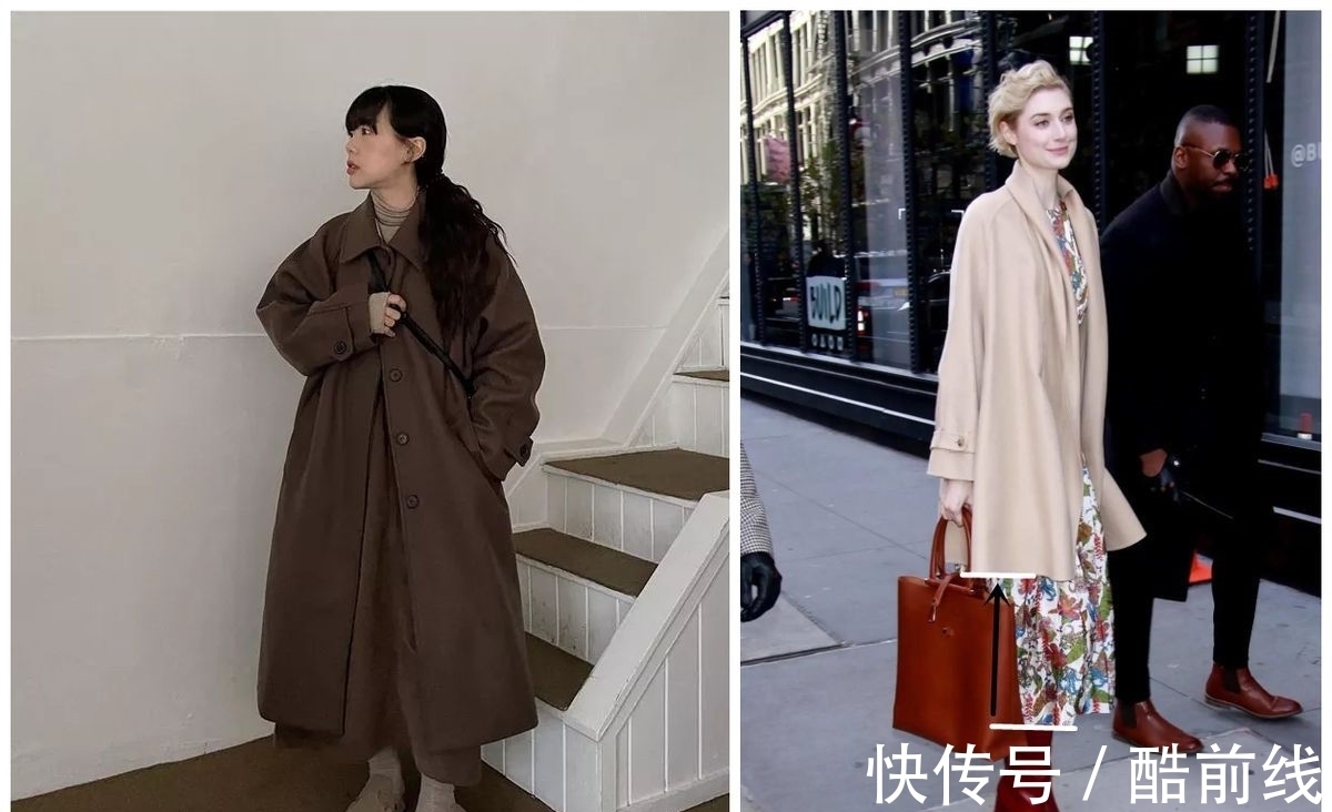 大衣 今年裙子流行“穿长不穿短”,遮肉显高抬气质,尤其配大衣,真美