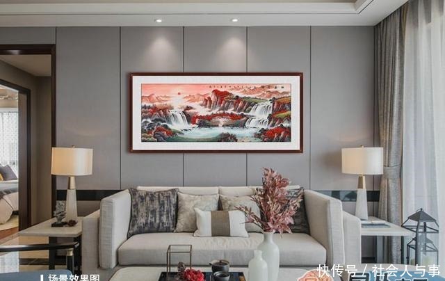 家居客厅适合挂什么画经典名人国画,装点家居山水之景!
