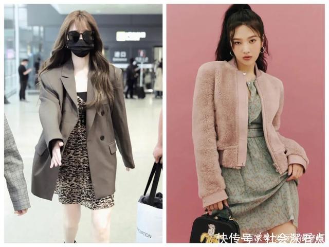 长袖T恤|外套+针织衫,外套+连衣裙,秋冬这么穿时髦又好看