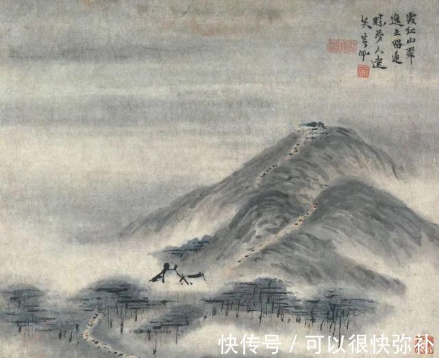 高其佩|用指头画画从他开始的,看看他画的山水画云山雾绕别具一格