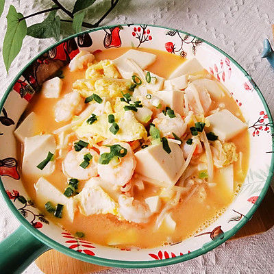 虾油菌菇豆腐煲