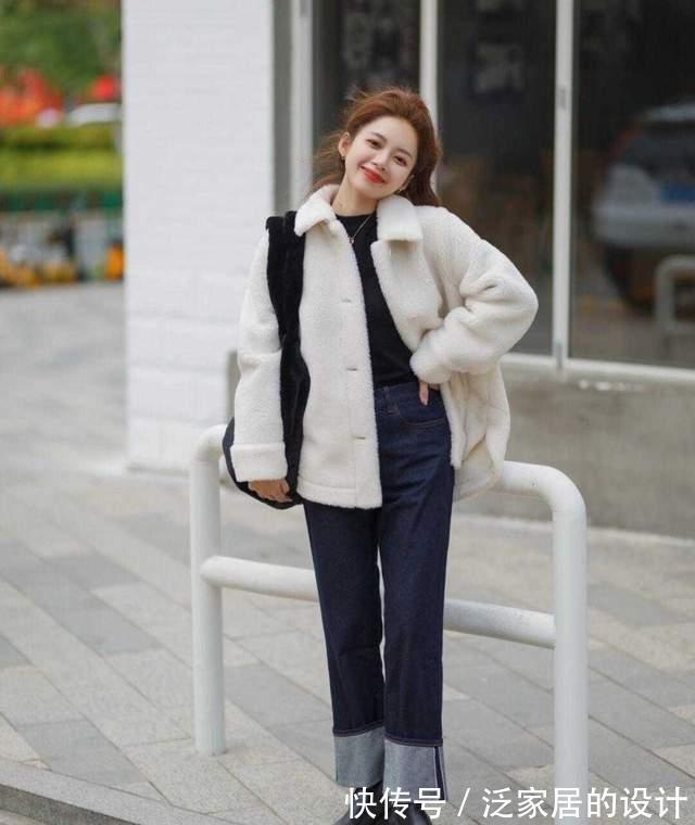 穿法 精选4款直筒牛仔裤穿法:小姐姐上身示例百搭配围巾显干练又修身