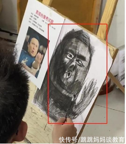 绘画$美术生考题《沈腾》火了，画风尽显抽象，网友表示:侮辱性极高