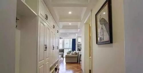 全屋|120平新房,一进门玄关打满柜子,客餐厅矮柜隔开,全屋太实用