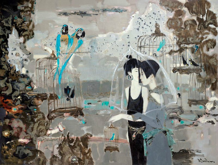 画家@乌克兰画家米哈伊尔的油画,洋溢着丰富的情感!