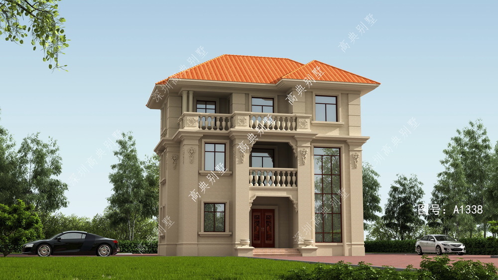 设计风格|三层欧式自建别墅，简洁的设计风格，让别墅显出一种大气的感觉