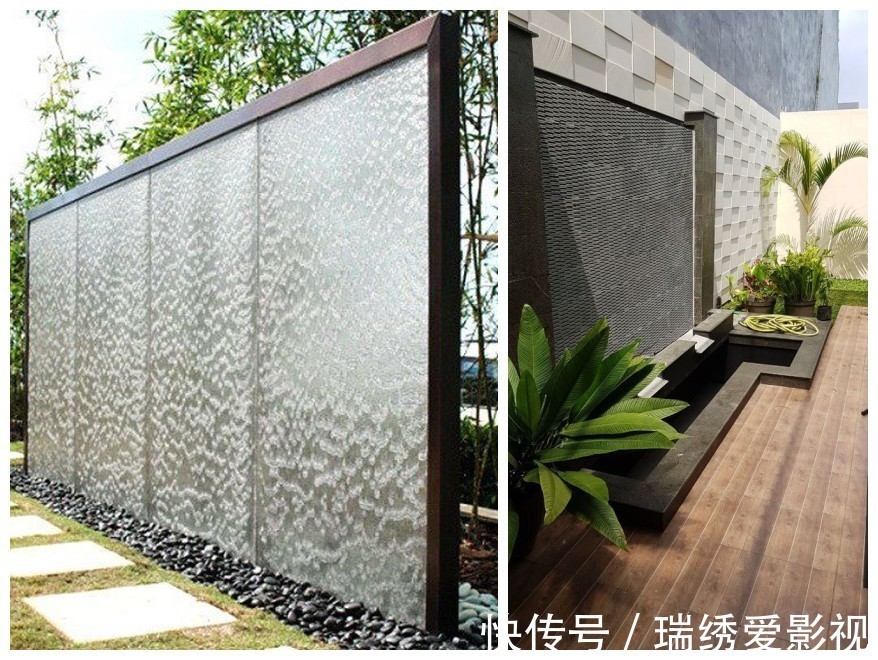 庭院|后悔在院里挖鱼池了,真不如设计一面水景墙,潺潺流水,意境满满