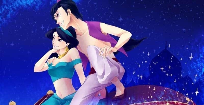 魔发奇缘|日本动漫风格的迪士尼卡通人物,第一张就梦幻到让人陷入爱河了