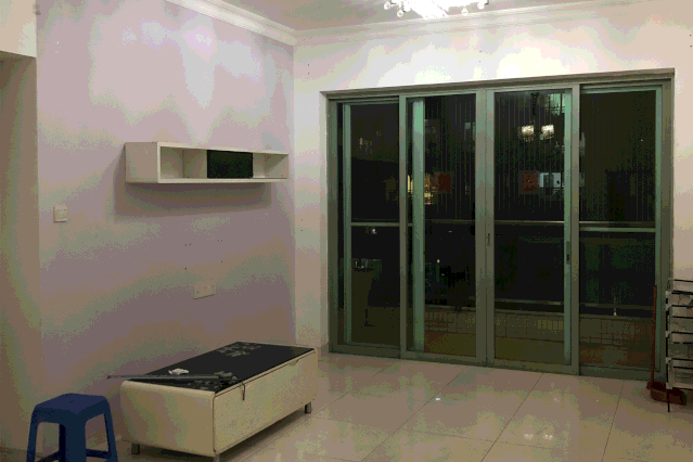 金属|79㎡旧房改造,阳台打通纳入厨房,莫兰迪配色超高级