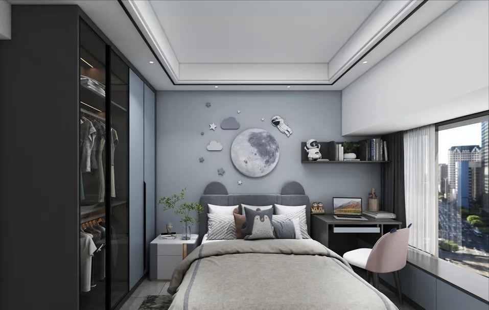 衣柜|喜欢深色系不能错过的设计,这套4房两厅尽显高级