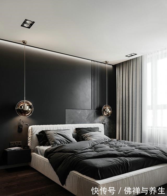 餐厨|现代两居,仅以黑灰两色,就打造出十足的高级感!