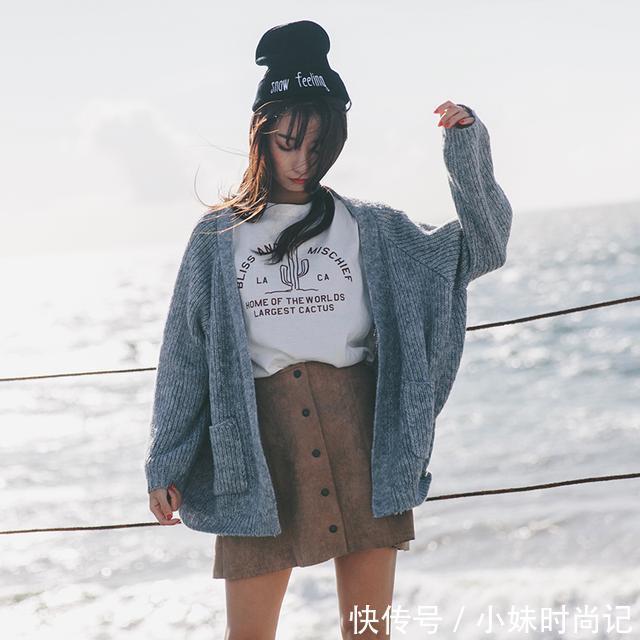 春天 慵懒气息浓郁的针织开衫,是这春天的必备