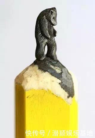 美国艺术家 Cindy Chinn 在铅笔上微雕艺术的作品