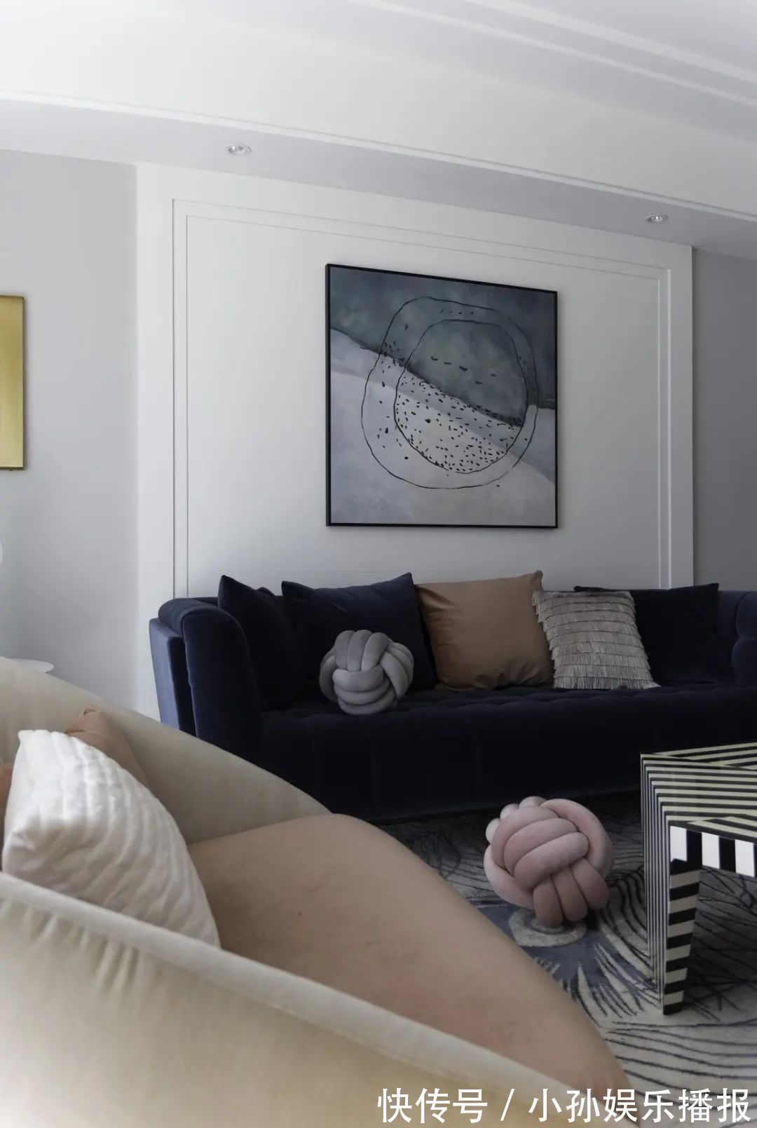 装饰画|180㎡浪漫小窝,蓝与粉、灰与白,优雅情趣,轻松舒适