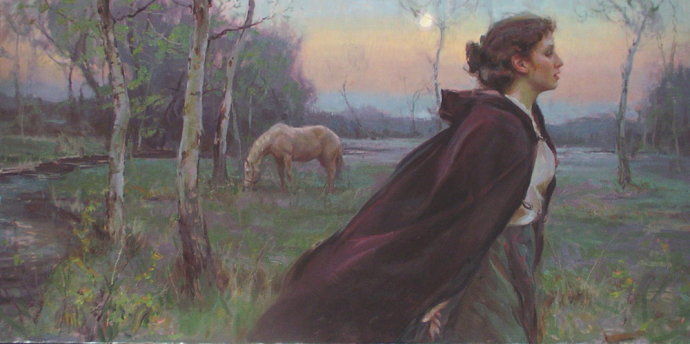 丹尼尔·夫·捷哈兹&美国艺术家丹尼尔·夫·捷哈兹油画中令人怦然心动的美人