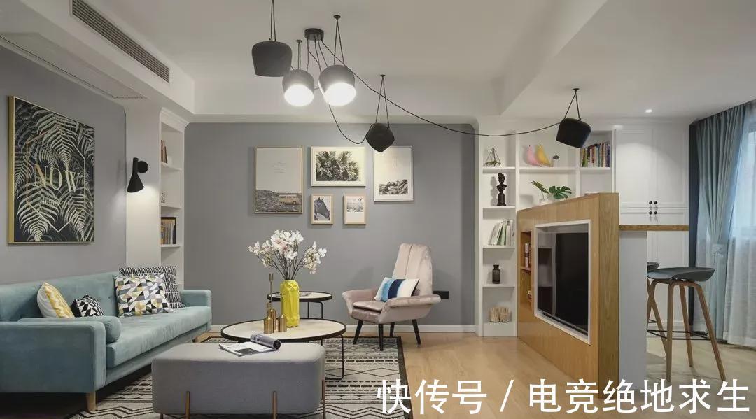 餐厅|这套新房真有创意,客厅改主卧,电视背景墙后面设吧台!