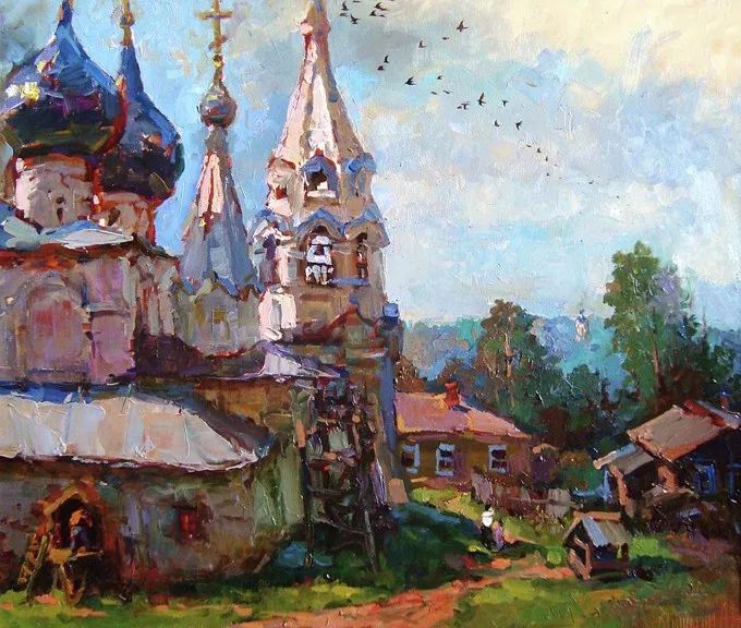 俄罗斯@浓郁的色彩,俄罗斯画家安德烈·米沙金的风景油画(一)
