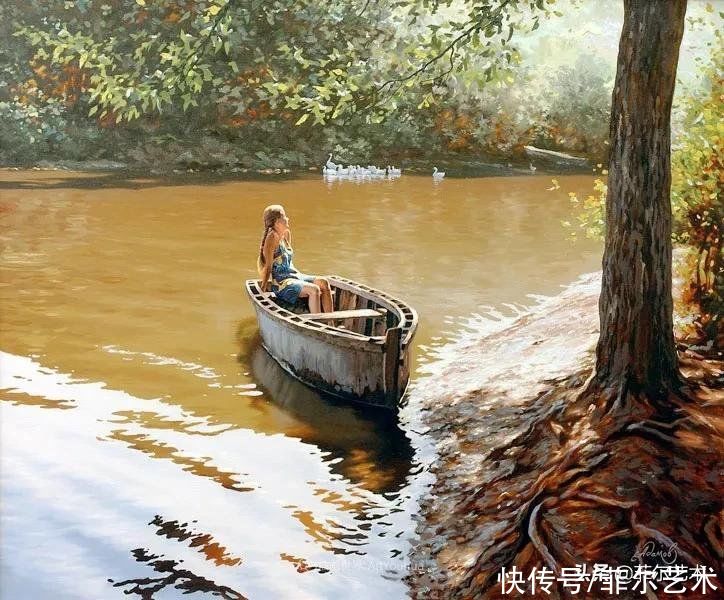 油画|「风景油画」安静的风景，唤醒了人们美好的感觉和回忆