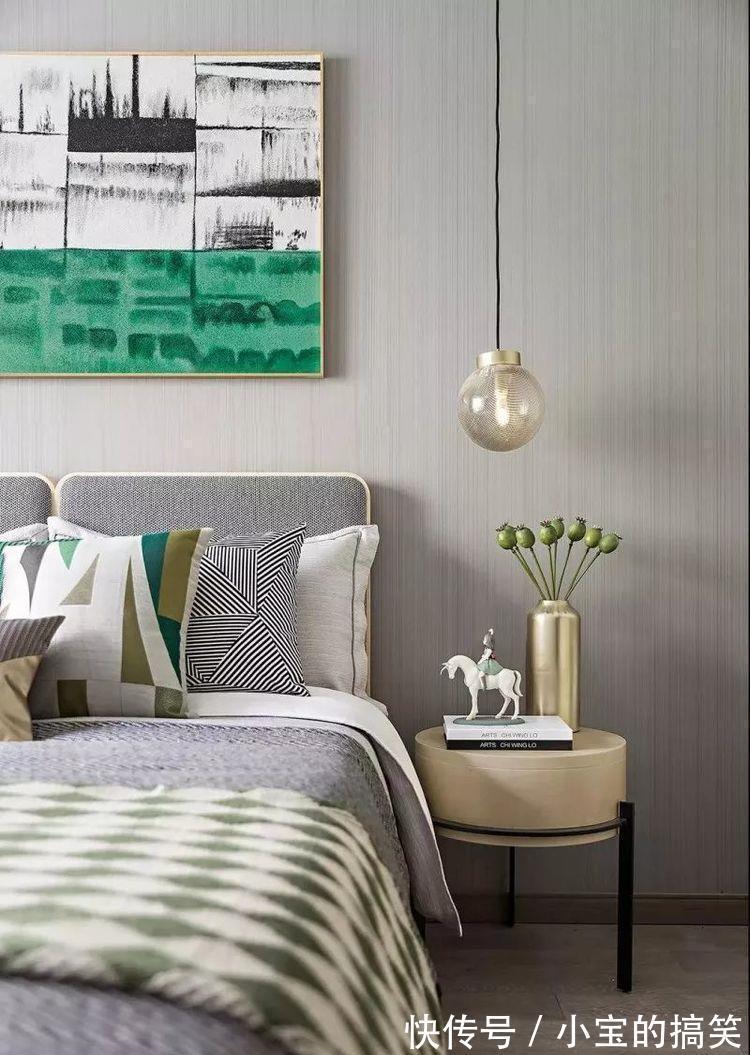 现代|105平现代简约,灰度与绿意,得充满生机与活力