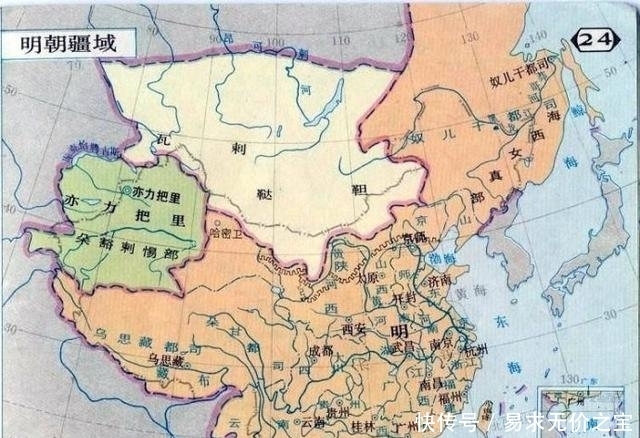 其它朝代都用两种以上颜色画中国古代版图，为何清朝只需一种