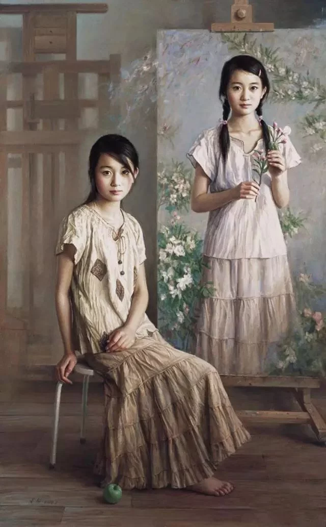 美女画家笔下的女孩 美女画家笔下的女孩