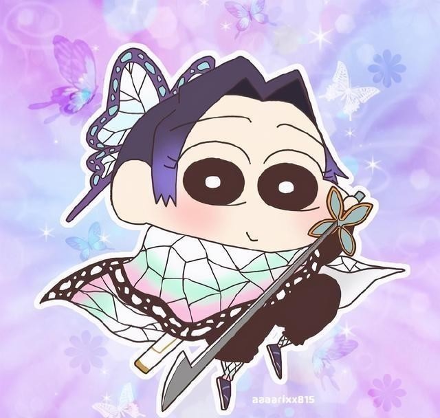 小新|蠟筆小新版《鬼滅之刃》，還我蝴蝶和禰豆子，我現在滿腦子哎嘿嘿