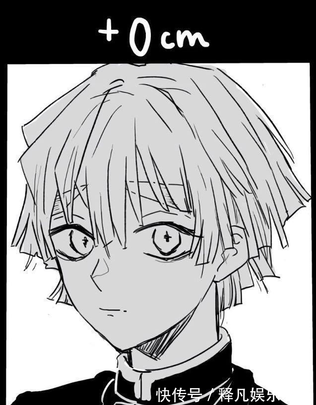 鬼灭之刃:善逸的“头发变化”,30cm长发像可爱少女,50cm长发美爆了