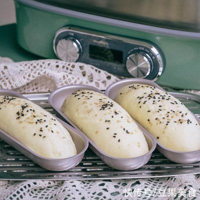 #奈特兰草饲营养美味# 蒸豆沙面包（口感介于面包与馒头之间）