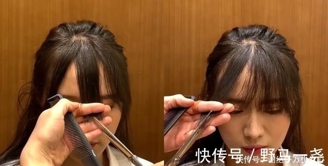 刘海 韩国发型师这样剪刘海!夹子夹上、转一转,刘海就剪好了!