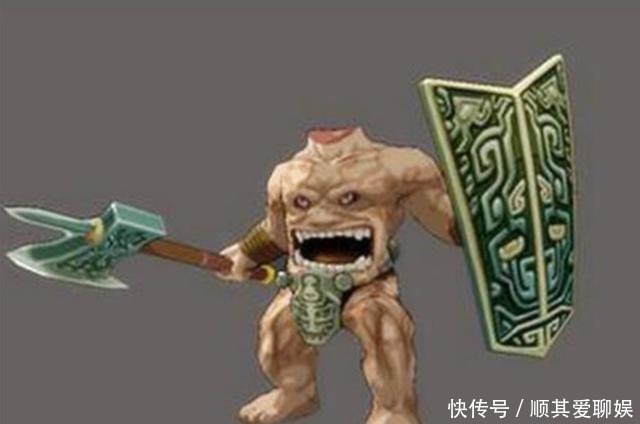 无头怪物刑天，以乳为目、以脐为口，依然可以被称为“上神”