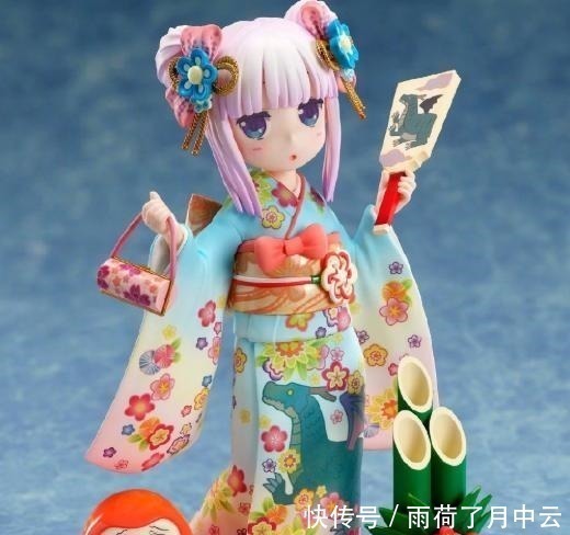 小林家的龙女仆|龙女仆要出康娜和服手办,呆萌的样子太可爱,左下角的才川很搞笑