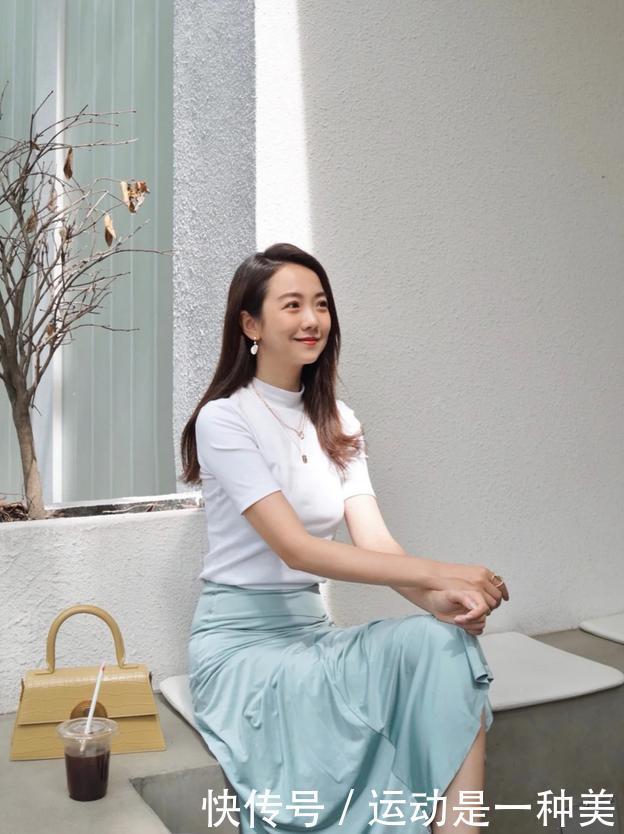 蓝色裙装清凉温柔又舒适,最后一款适合在孕期穿,谁穿谁好看