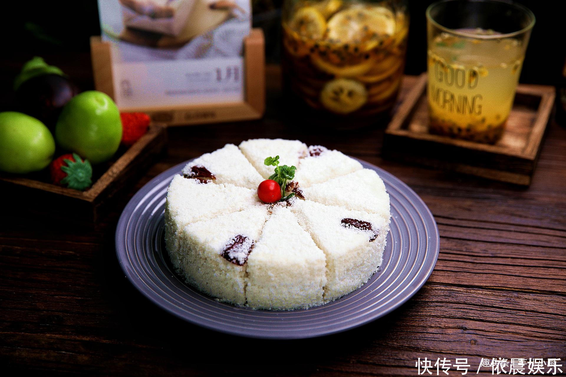 大米糕最简单的做法,无需烤箱,蒸一蒸,暄软弹口,好吃不上火