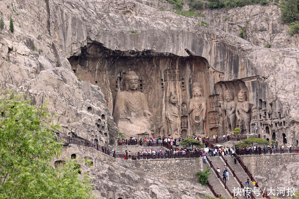 焦建辉|龙门石窟现“神牛”图案？专家：特定角度才能看到