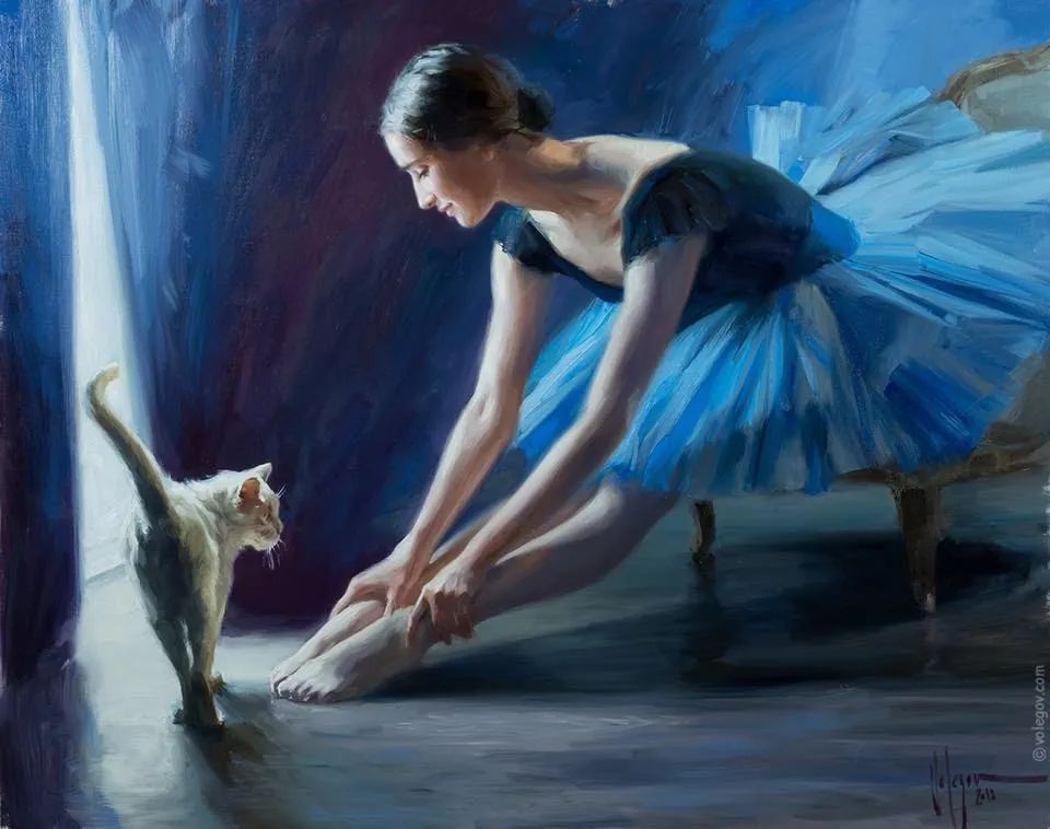 ·沃利戈夫|弗拉基米尔·沃利戈夫 的笔下，夏日繁花，娇媚女子，岁月静好