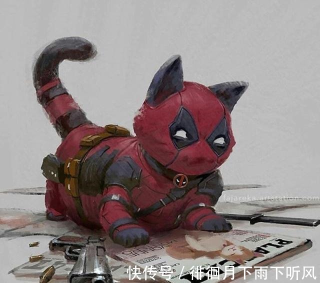 黑豹|当超级英雄变成猫,黑豹这回成了黑猫,死侍版噬元兽裹得太严实了