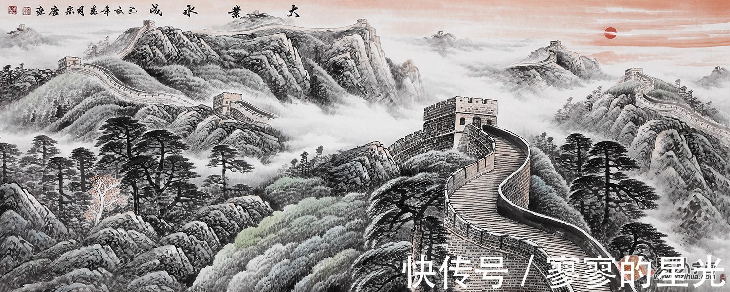 胜景！画家宋唐 笔墨画胜景 将人们代入到绝美仙境