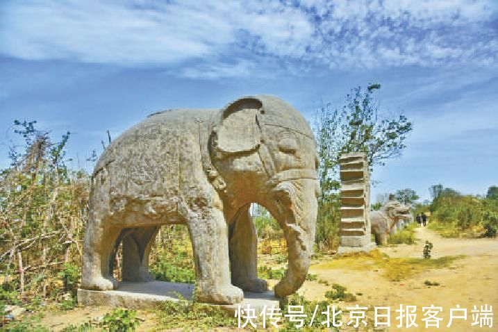 巩义&巩义田野之中的石像生,留下北宋王朝最后的背影