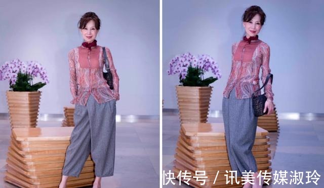 九分裤|这才是60岁该有的早秋穿搭!“衬衫+九分裤”,露出脚踝更时髦