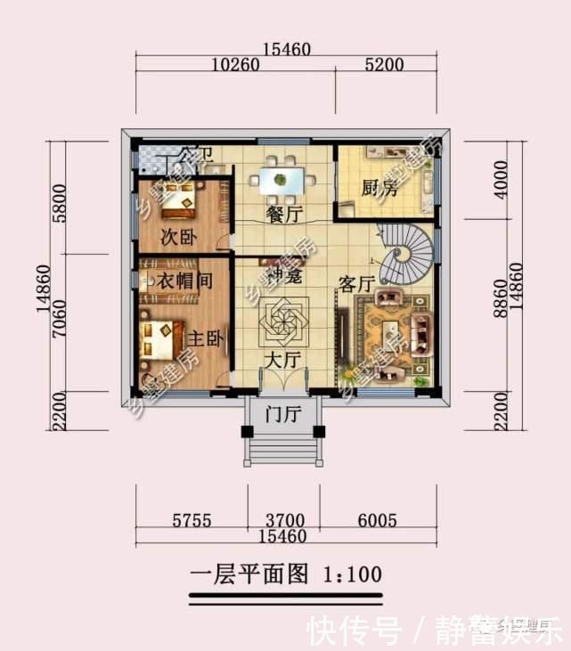 起居室|1546X1486米三层豪华别墅来一套功能齐全还带健身房