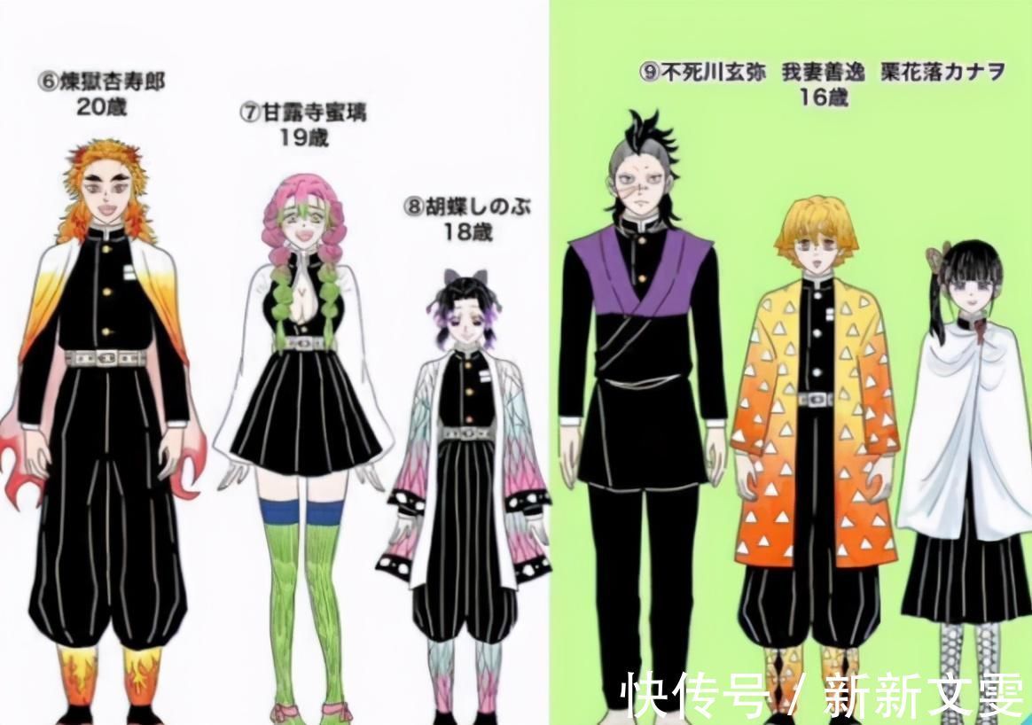 日本动漫|网友分享鬼灭之刃身高、体重、年龄排行榜,忍姐姐两项数据排最后