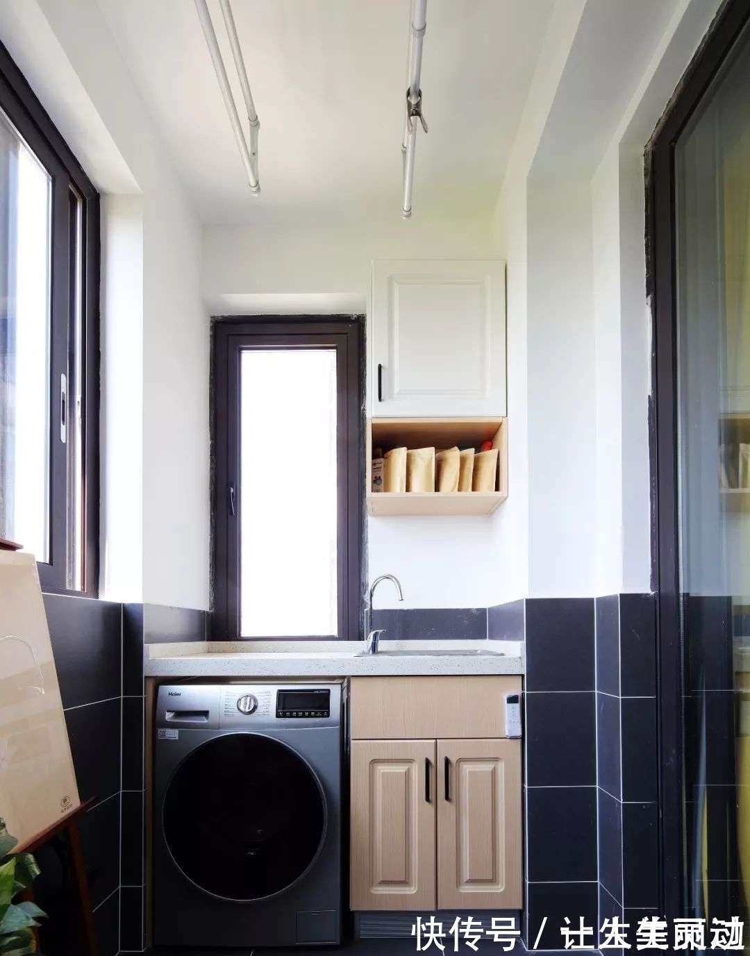 现代|68㎡现代北欧,深色系的简约空间,热情与温情的交织