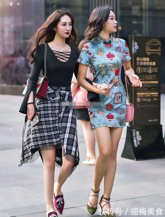 运动|街拍:美女一身运动紧身穿搭,性感迷人